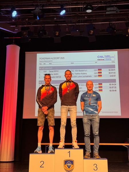 Daniel Ripke triumphiert beim Duathlon in Alsdorf – Deutscher Meister und Dritter bei der Weltmeisterschaft der Altersklasse M40
