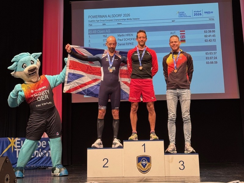 Daniel Ripke wird Dritter bei der Duathlon EM und Deutschen Meisterschaft in Alsdorf / Starkes Ergebnis für die TSG Maxdorf